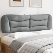 vidaXL Headboard Cushion "Hvar" Light Grey 193 cm Fabric