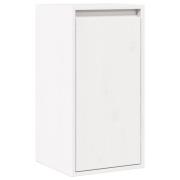 vidaXL Väggskåp vit 30x30x100 cm massiv furu