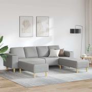 Soffset 3 pcs Moln grå tyg