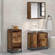 vidaXL Sideboard Gammalt trä 35.5 x 35 x 76 cm Konstruerat trä