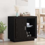 vidaXL Sideboard Svart ek 40 x 80 x 75 cm Konstruerat trä