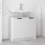 vidaXL Badrumsskåp vit 64,5x33,5x59 cm konstruerat trä