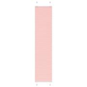 vidaXL Plisserad persienn rosa 40x200cm tyg bredd 39,4cm polyester