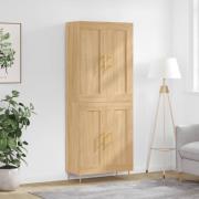 vidaXL Högskåp sonoma-ek 69,5x34x180 cm konstruerat trä