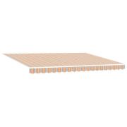 vidaXL Utfällbar markis Flerfärgsdesign 450 × 300 cm tyg