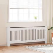 vidaXL Radiatorlock 2 pcs Vit 205x20.5x81.5cm Konstruerat trä
