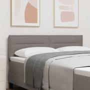 vidaXL Huvudgavel Höjdjusterbar med huvudgavel Taupe 160 cm tyg