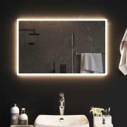 vidaXL Badrumsspegel LED 80x50 cm