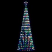 vidaXL LED julgran 475 LEDs flerfärgad 247 cm