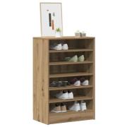 vidaXL Skoskåp artisan ek 60x35x92 cm konstruerat trä