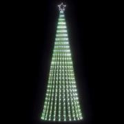 vidaXL LED julgran 475 LEDs kallvit 247 cm