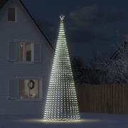 vidaXL LED julgran 1544 LED kallvit 500 cm