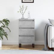 vidaXL Byrå betonggrå 40x35x70 cm konstruerat trä