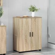 vidaXL Badrumsskåp med hylla Sonoma ek 60 x 35 x 80 cm Konstruerat trä