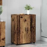 vidaXL Badrumsskåp Gammalt trä 60 x 35 x 80 cm Konstruerat trä