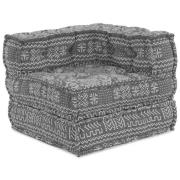 vidaXL Modulär soffa Geometriskt Ljusgrå 70 x 70 x 54 cm tyg