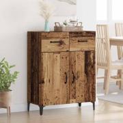 vidaXL Sideboard Gammalt trä 69,5 x 34 x 90 cm Konstruerat trä