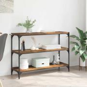 vidaXL Bokskåp Gammalt trä 100 x 33 x 70,5 cm Konstruerat trä och järn