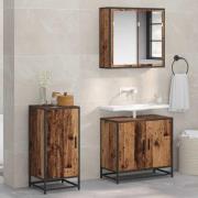 vidaXL Sideboard Gammalt trä 35,5 x 35 x 76 cm