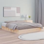 vidaXL Sängram massivt trä 150x200 cm