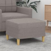vidaXL Fotpall Taupe 60x50x41 cm tyg