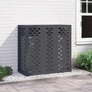 vidaXL Täckning för Luftkonditionering Antracit 110 x 50 x 105 cm Stål
