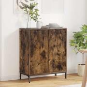 vidaXL Sideboard Rökt ek 69,5 x 33 x 82 cm Konstruerat trä