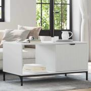 vidaXL Kaffeebord Vit 90 x 49 x 46 cm Konstruerat trä