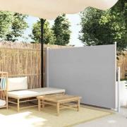 vidaXL Infällbar sidomarkis 140x500 cm grå