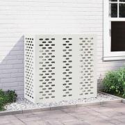 vidaXL Täckning för Luftkonditionering Vit 110 x 50 x 105 cm Stål