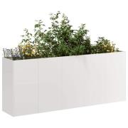 vidaXL Planteringskärl 200x40x80 cm rostfritt stål