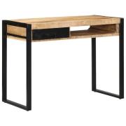 vidaXL Skrivbord 100x50x75 cm massivt grovt trä mango