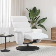 vidaXL Reclinerfåtölj Vit 71 x 98 x 106 cm Konstläder