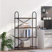 vidaXL Hyllsystem Rökfärgad ek 80 x 30 x 146 cm Konstruerat trä