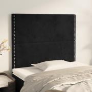 vidaXL Sänggavel svart 90x5x118/128 cm sammet