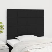 vidaXL Sänggavel svart 90x5x118/128 cm tyg