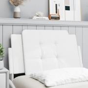 vidaXL Headboard Cushion "Zadar" White 80 cm Faux Leather