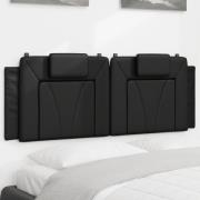 vidaXL Headboard Cushion "Viana" Black 120 cm Faux Leather