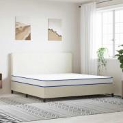 vidaXL Memoryskummadrass vit 200x200x17 cm mjuk