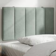 vidaXL Headboard Cushion "Hanko" Light Grey 80 cm Velvet