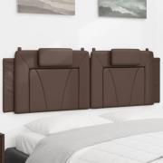 vidaXL Headboard Cushion "Viana" Brown 160 cm Faux Leather