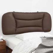 vidaXL Headboard Cushion "Hvar" Brown 100 cm Faux Leather