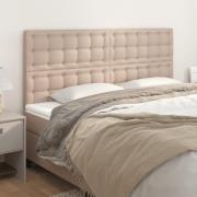 vidaXL Sänggavel Cappuccino 200x5x118/128 cm konstläder