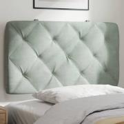 vidaXL Headboard Cushion Light Grey 80 cm Velvet
