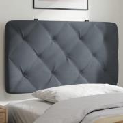 vidaXL Headboard Cushion Dark Grey 90 cm Velvet