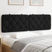 vidaXL Headboard Cushion Black 160 cm Velvet