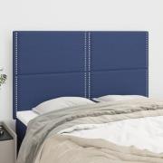 vidaXL Sänggavel blå 144x5x118/128 cm tyg