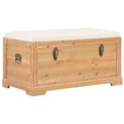 vidaXL Förvaringskista med dyna 80x40x40 cm MDF