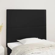 vidaXL Huvudgavel svart 90x5x118/128 cm konstläder