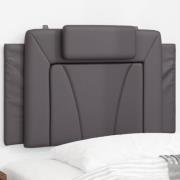 vidaXL Headboard Cushion "Viana" Grey 90 cm Faux Leather